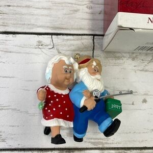 HALLMARK “The Clauses on vacation “ Christmas ornament Vintage 1997